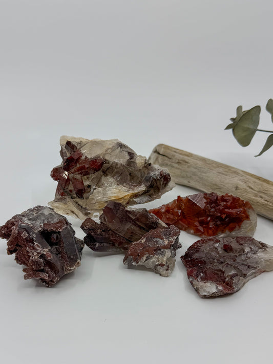 Red Moroccan Quartz (Hematite Coated) -CHOOSE YOUR OWN-