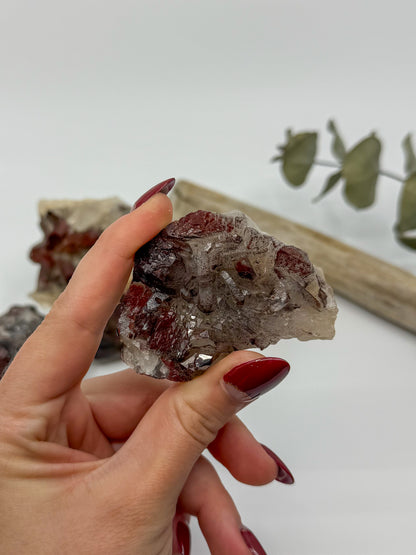 Red Moroccan Quartz (Hematite Coated) -CHOOSE YOUR OWN-
