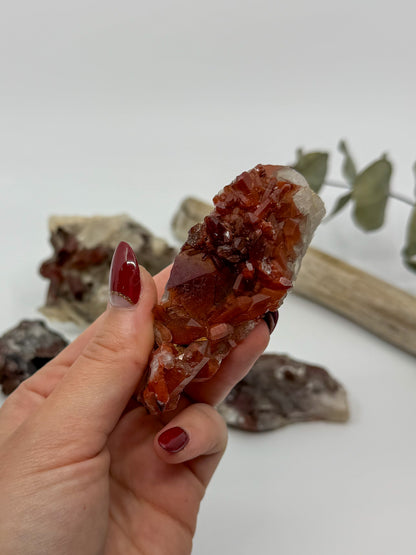 Red Moroccan Quartz (Hematite Coated) -CHOOSE YOUR OWN-