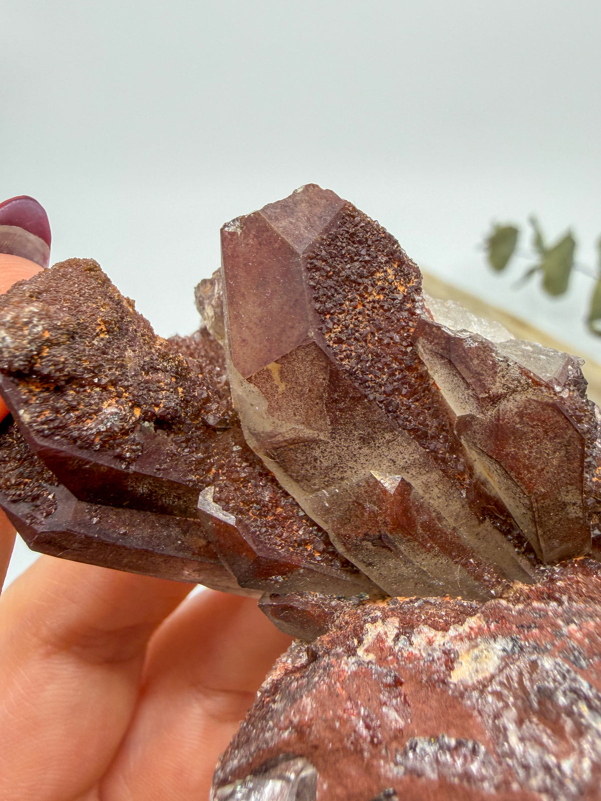 Red Moroccan Quartz (Hematite Coated) -CHOOSE YOUR OWN-