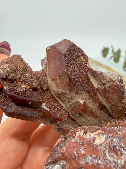 Red Moroccan Quartz (Hematite Coated) -CHOOSE YOUR OWN-