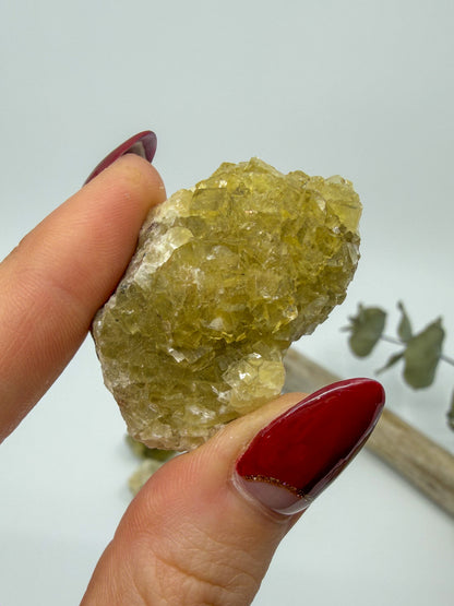 Yellow Fluorite with Dolomite Specimen | Moscona Mine, Asturias Spain -CHOOSE YOUR OWN-