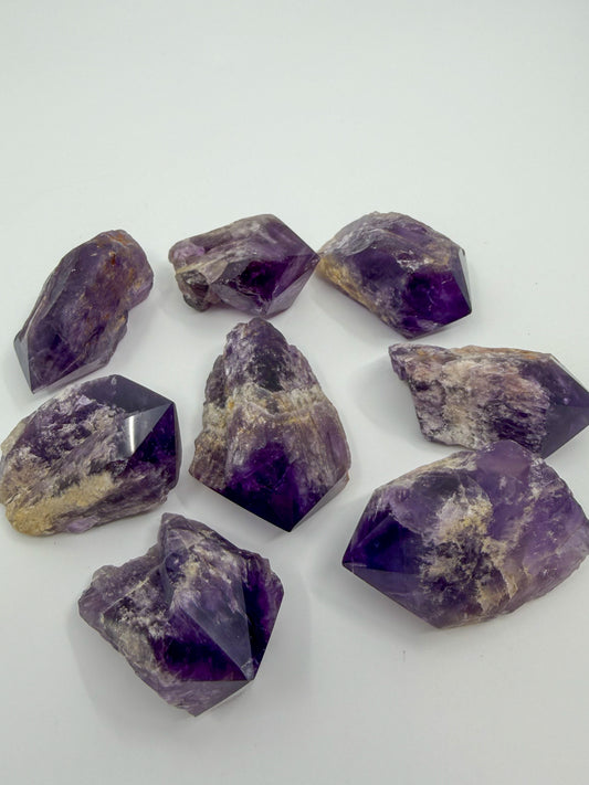 Bahia Amethyst Root Point, Half Polished | Bahia, Brazil