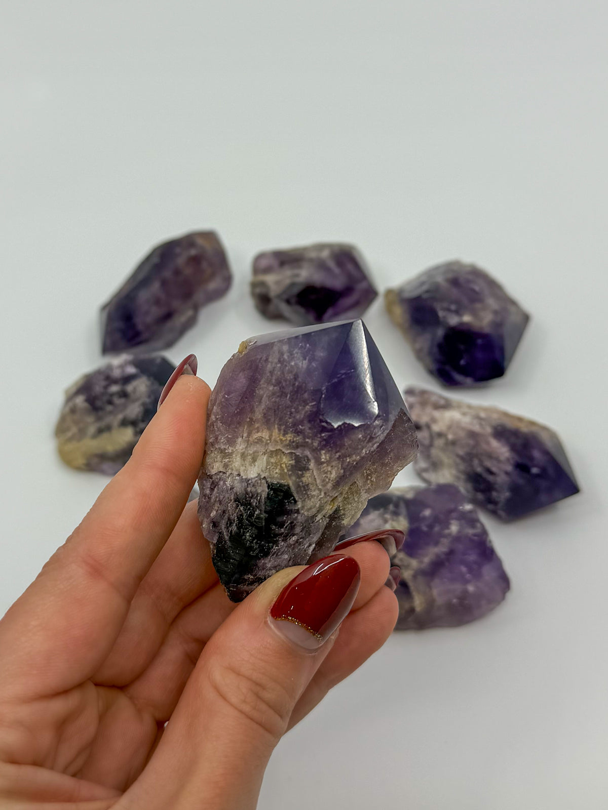 Bahia Amethyst Root Point, Half Polished | Bahia, Brazil