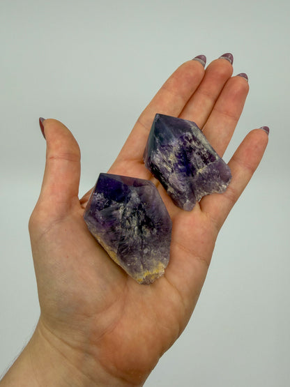 Bahia Amethyst Root Point, Half Polished | Bahia, Brazil