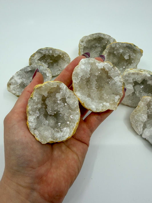 Moroccan Quartz Geode Pair