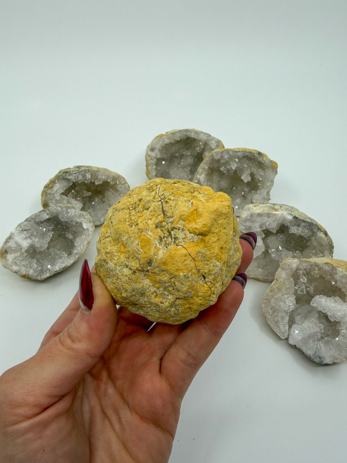 Moroccan Quartz Geode Pair