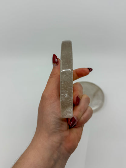 Clear Quartz Round Plate