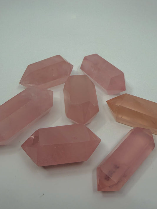 Rose Quartz Double Terminated Point