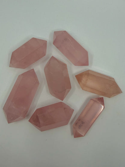 Rose Quartz Double Terminated Point