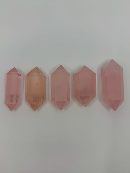 Rose Quartz Double Terminated Point