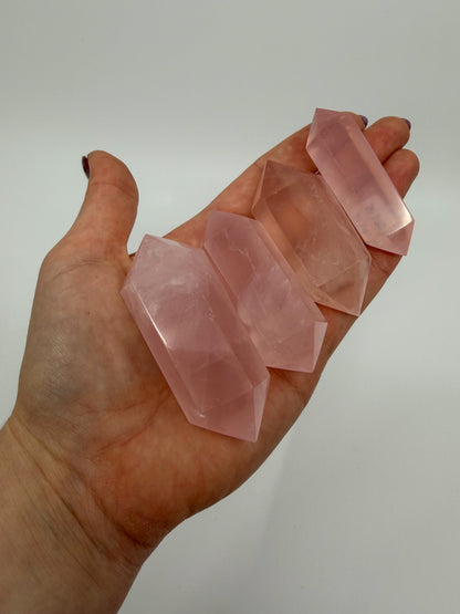 Rose Quartz Double Terminated Point