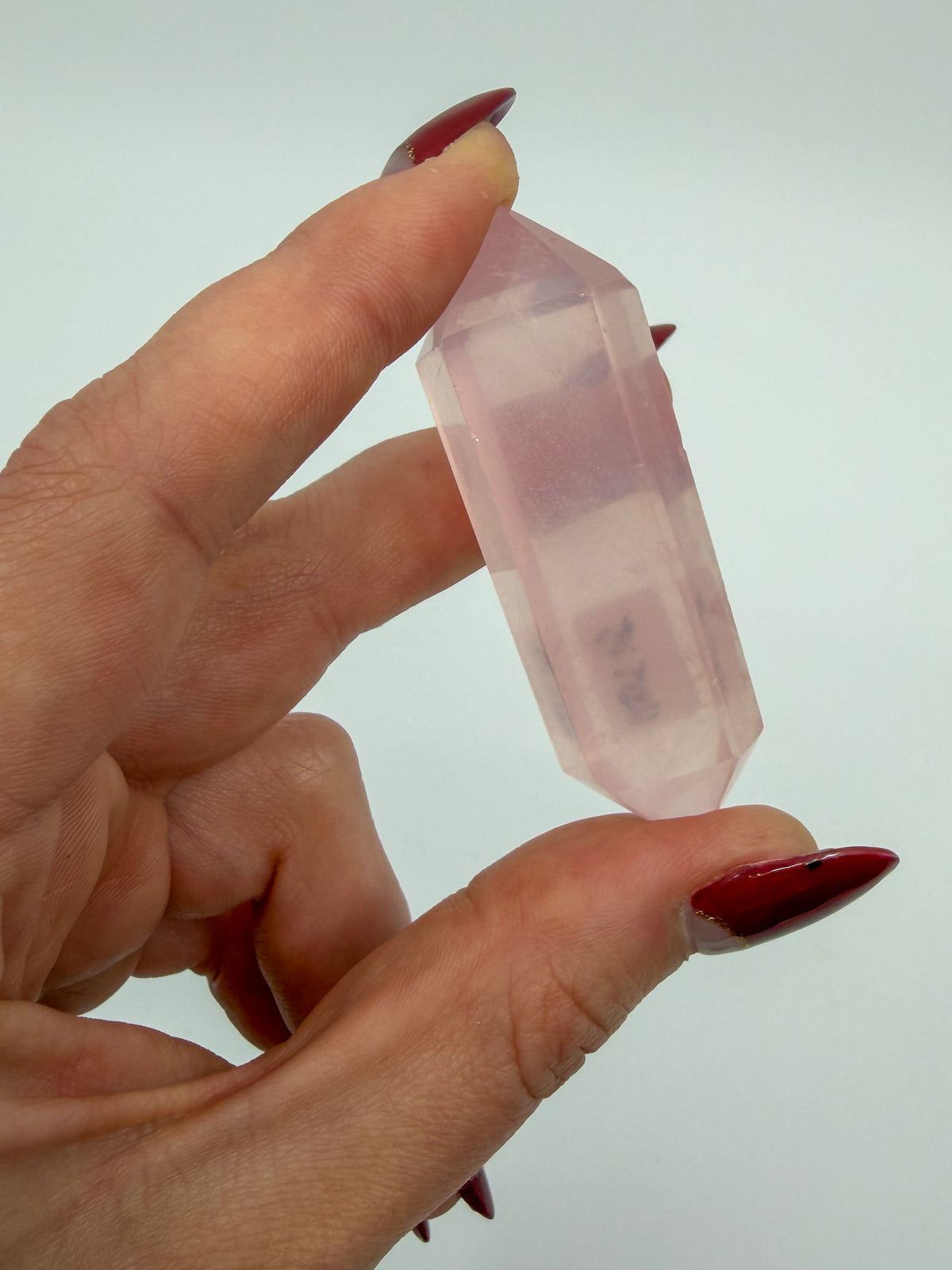 Rose Quartz Double Terminated Point