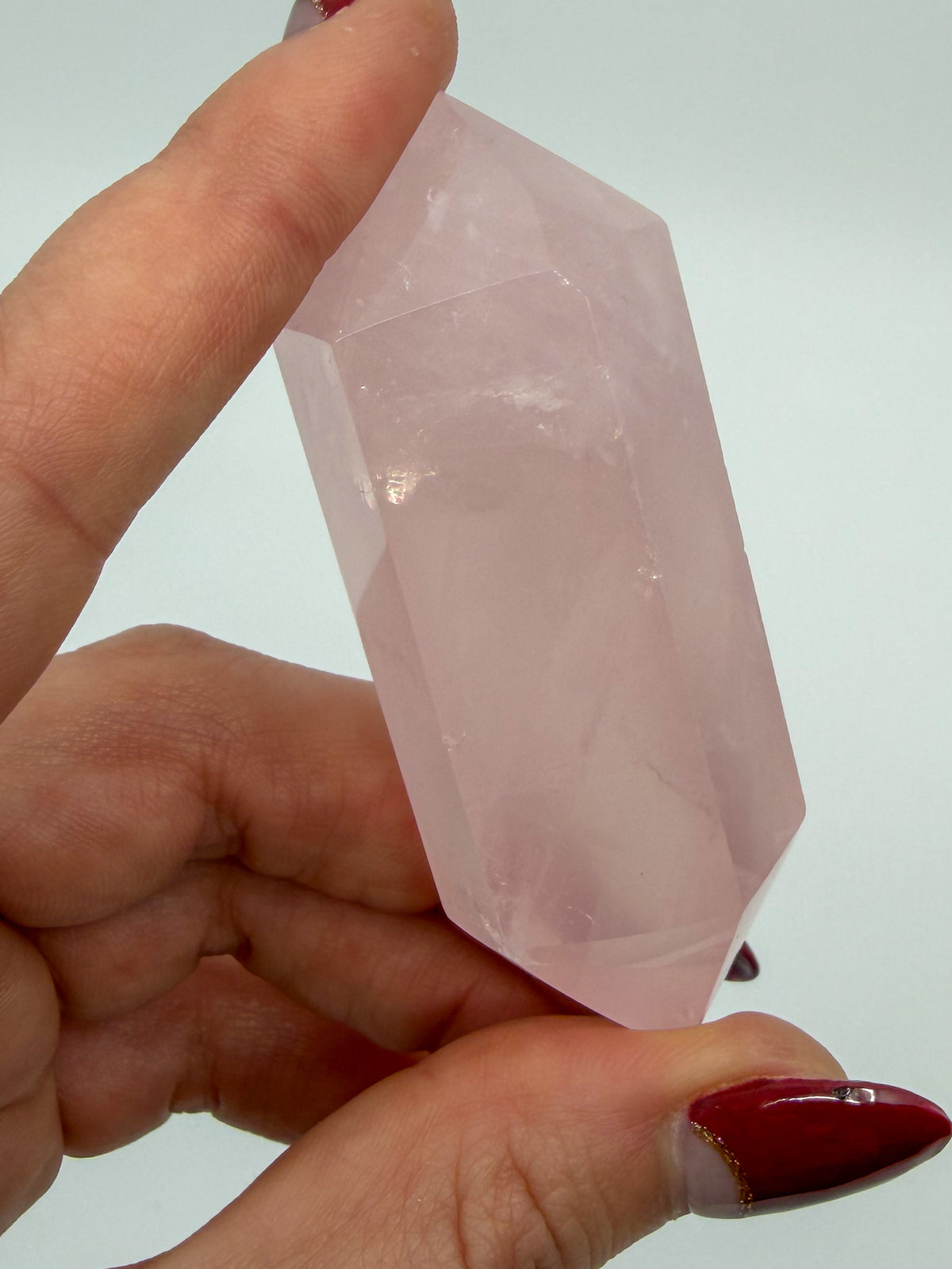 Rose Quartz Double Terminated Point
