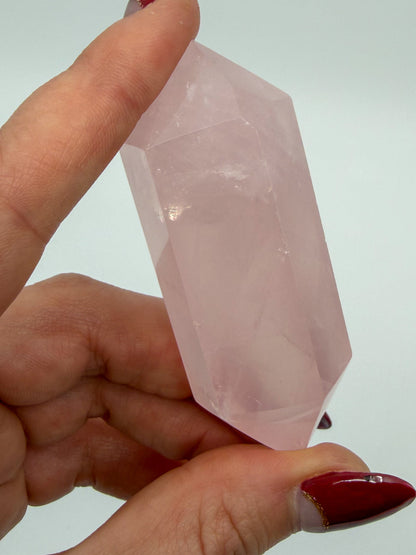 Rose Quartz Double Terminated Point