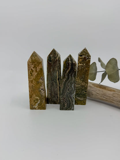 Earthy Ocean Jasper Tower -CHOOSE YOUR OWN-