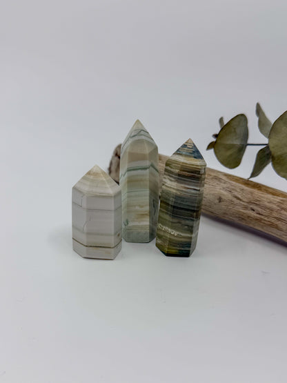 Banded Green Jasper Tower -CHOOSE YOUR OWN-