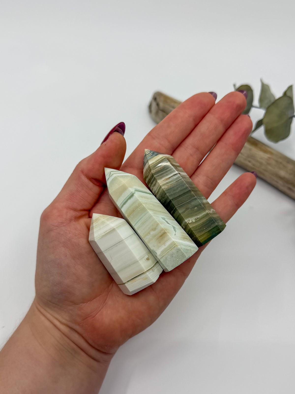 Banded Green Jasper Tower -CHOOSE YOUR OWN-