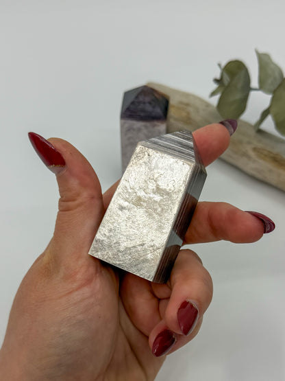 Chunky Gem Lepedolite Obelisk -CHOOSE YOUR OWN-