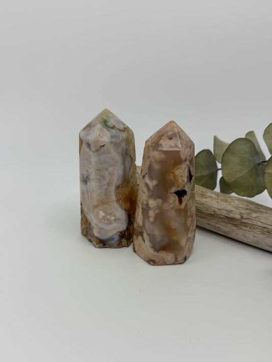 Flower Agate Tower -CHOOSE YOUR OWN-