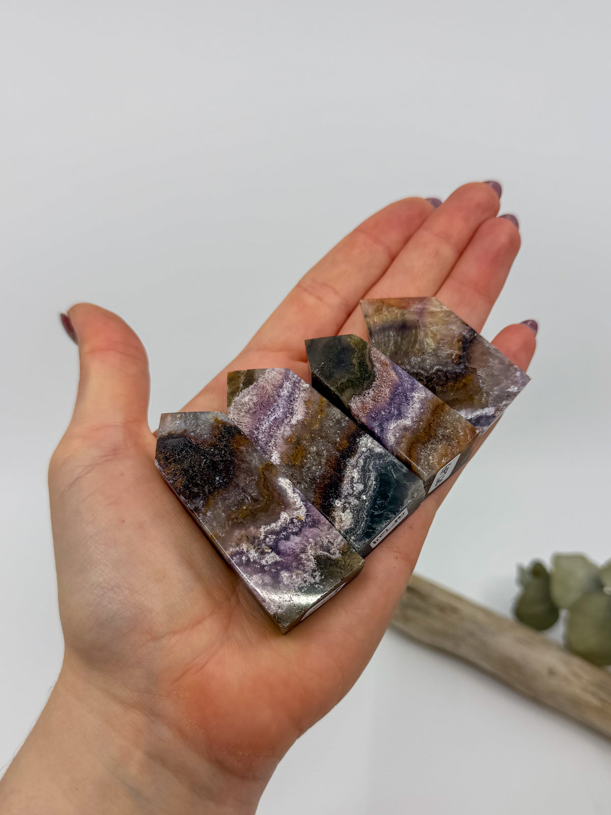 UV Reactive 'Garden' Fluorite with Pyrite Tower