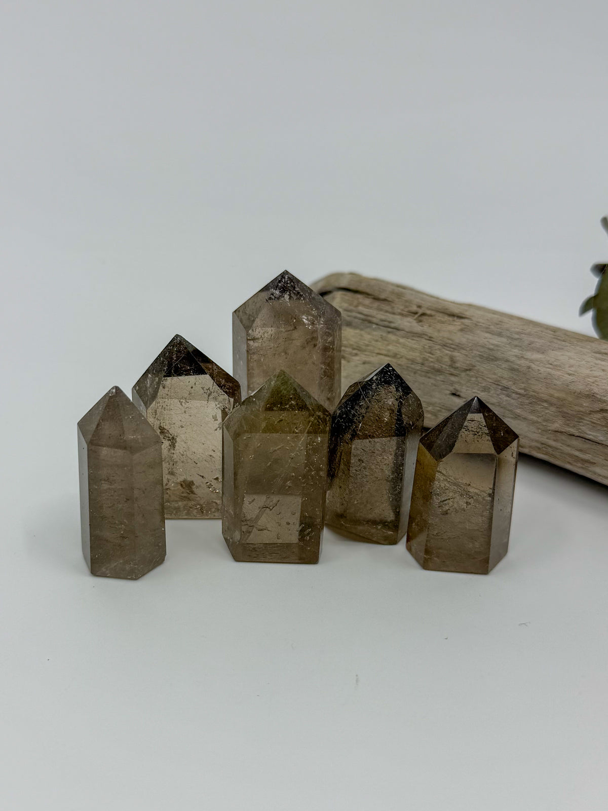Hair Rutilated Smokey Quartz Small Towers