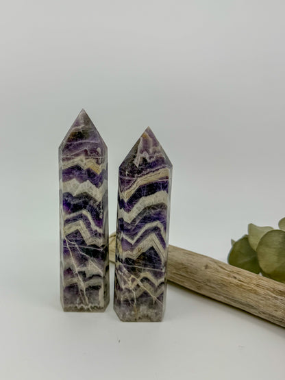 Large Chevron Amethyst Tower -CHOOSE YOUR OWN-