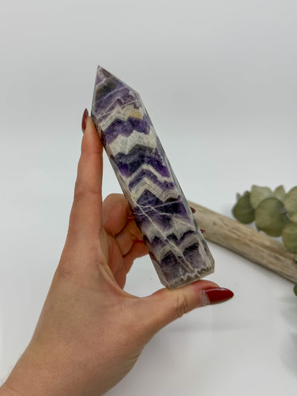 Large Chevron Amethyst Tower -CHOOSE YOUR OWN-