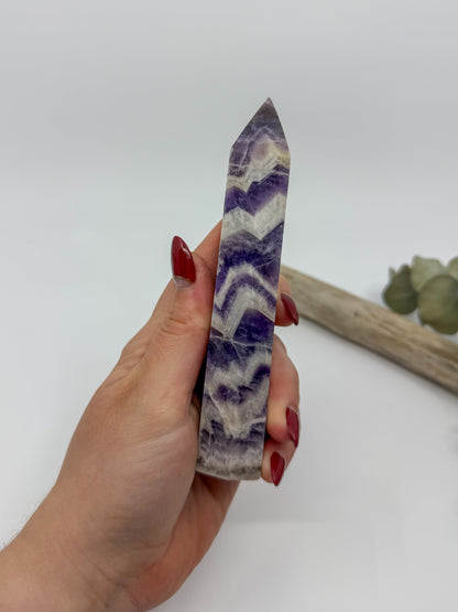 Large Chevron Amethyst Tower -CHOOSE YOUR OWN-