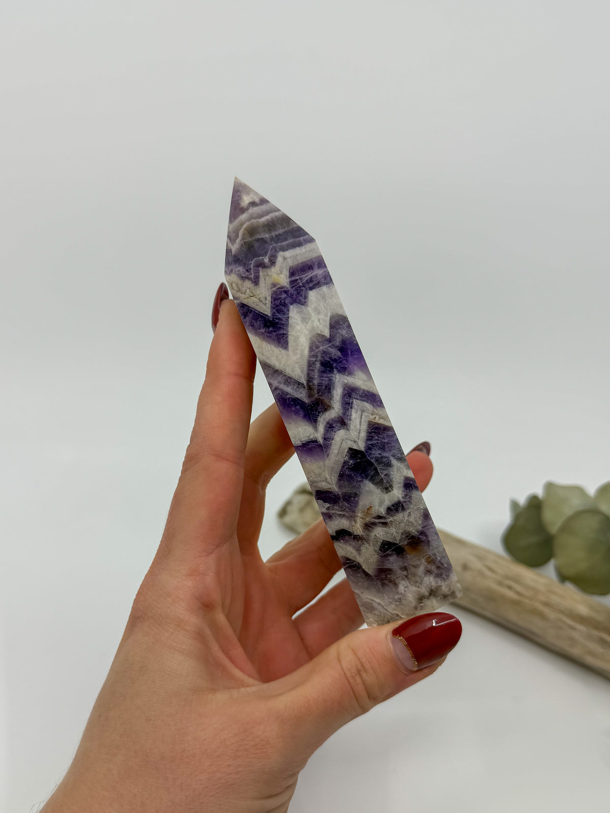 Large Chevron Amethyst Tower -CHOOSE YOUR OWN-