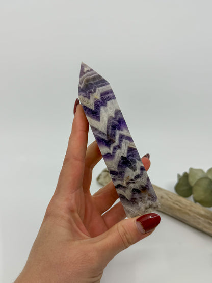 Large Chevron Amethyst Tower -CHOOSE YOUR OWN-