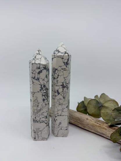 Large Howlite Tower -CHOOSE YOUR OWN-