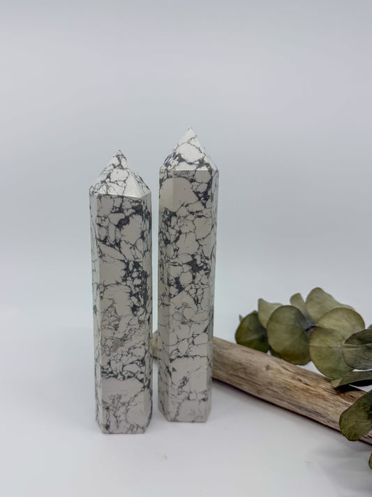 Large Howlite Tower -CHOOSE YOUR OWN-