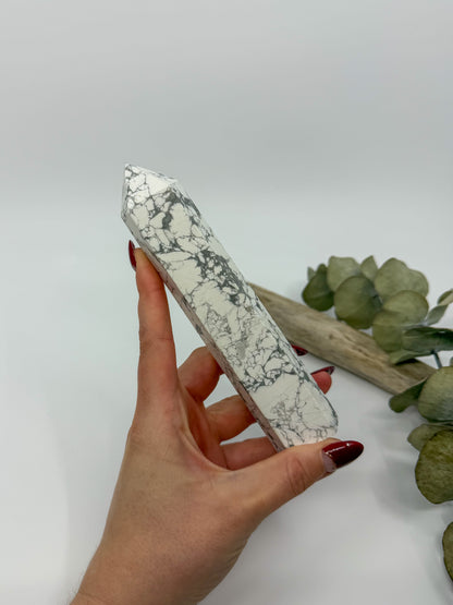Large Howlite Tower -CHOOSE YOUR OWN-