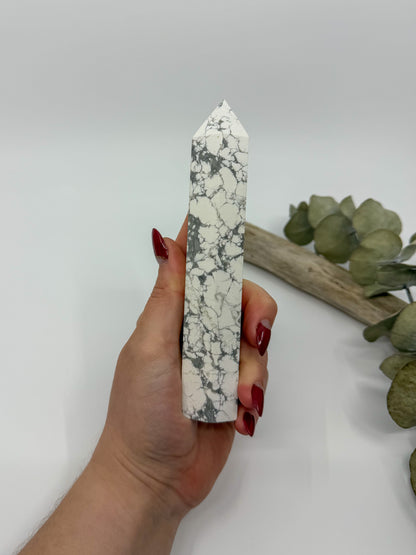 Large Howlite Tower -CHOOSE YOUR OWN-