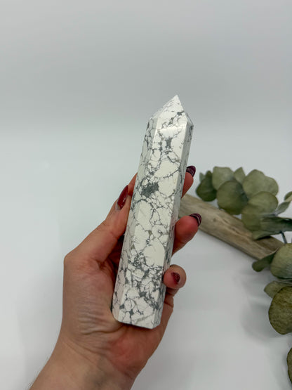 Large Howlite Tower -CHOOSE YOUR OWN-