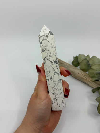 Large Howlite Tower -CHOOSE YOUR OWN-