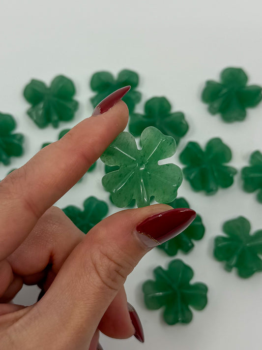 Green Aventurine Clover