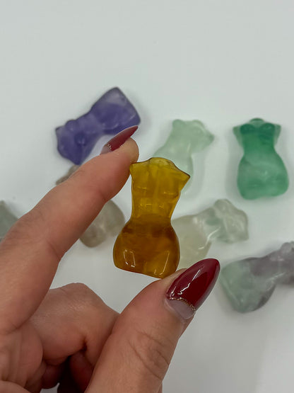 Pocket Fluorite Goddess Body
