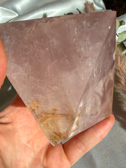 Rose Quartz Pyramid • Madagascar
