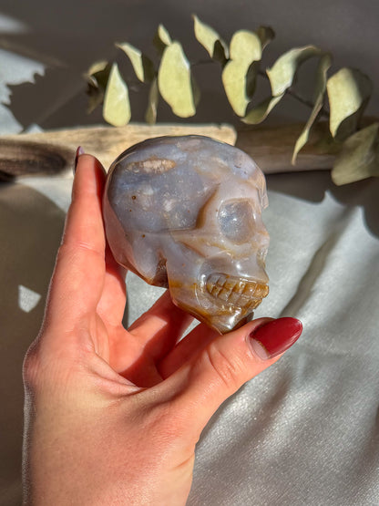 Ocean Jasper Skull Medium