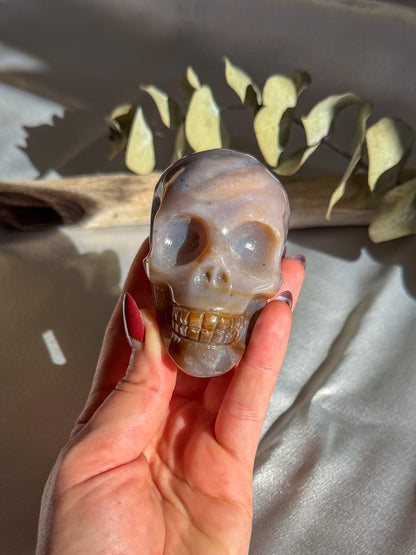Ocean Jasper Skull Medium