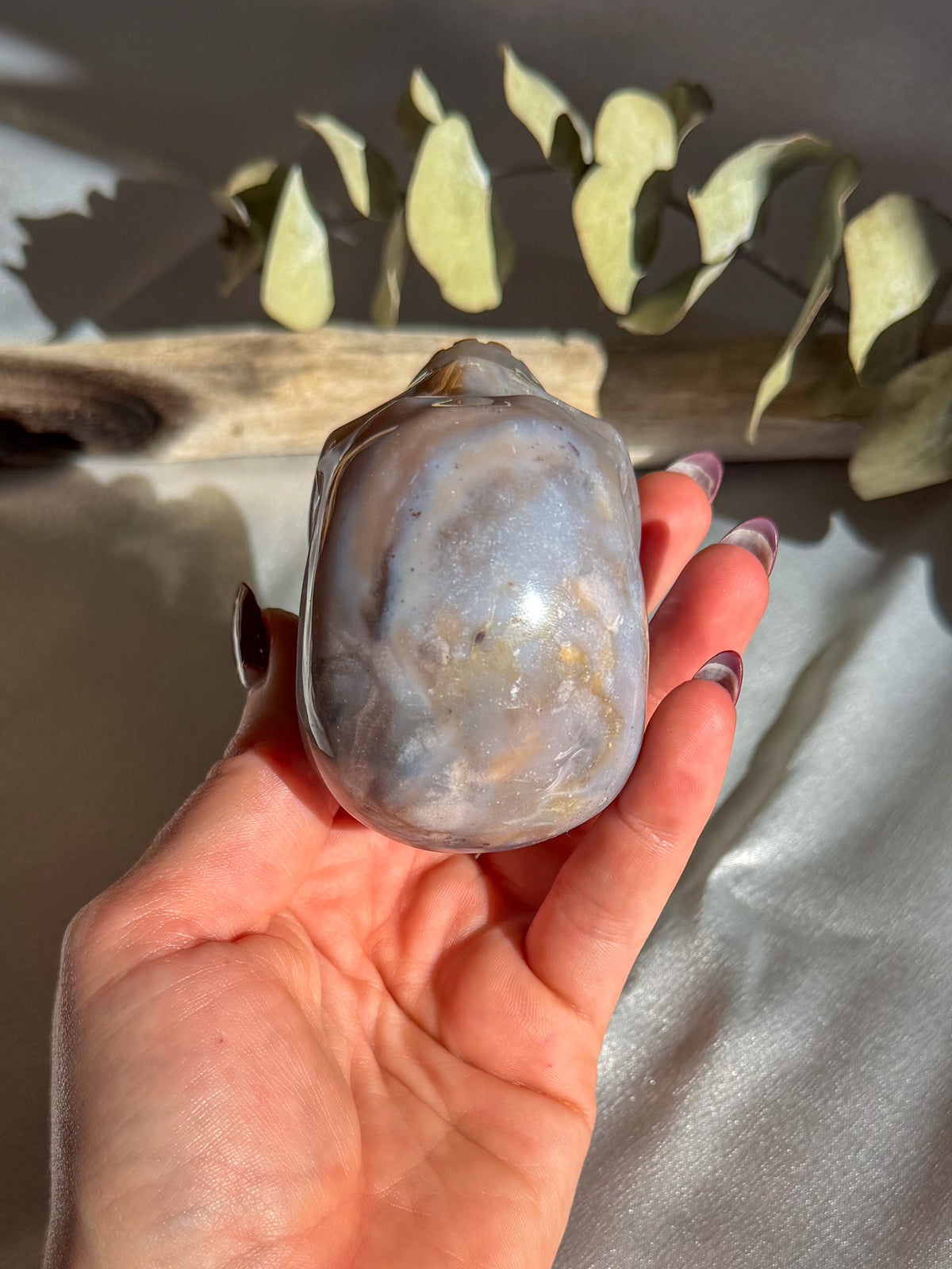 Ocean Jasper Skull Medium