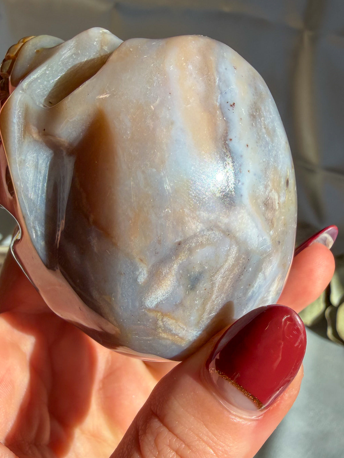 Ocean Jasper Skull Medium