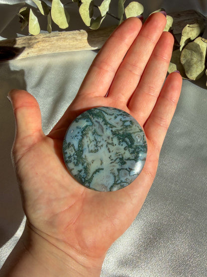 Moss Agate Disk