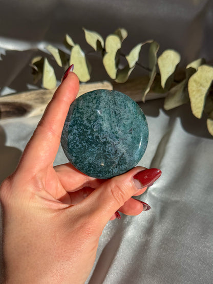 Moss Agate Disk