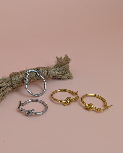 The Eternity | Knotted Hoop Earring