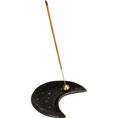 Celestial Black Ceramic Incense Holder