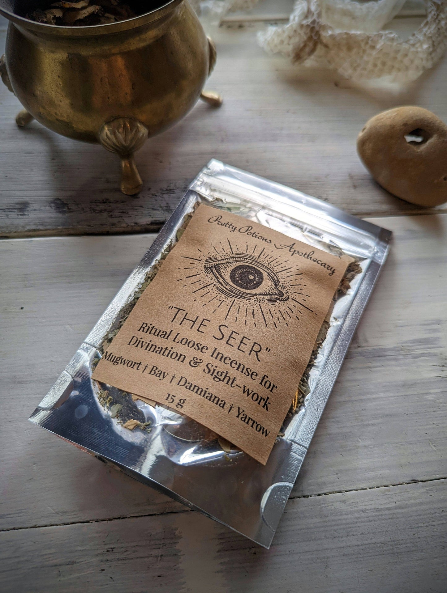 THE SEER Ritual Loose Incense and Candle Dressing | Pretty Potions Apothecary