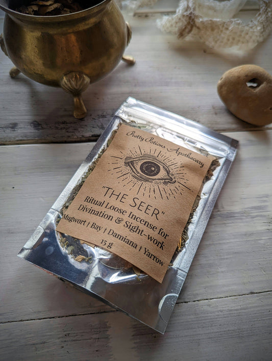 THE SEER Ritual Loose Incense and Candle Dressing | Pretty Potions Apothecary